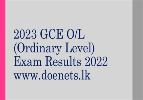 ordinary level results 2022|GCE O/L Exam Result 2022 .